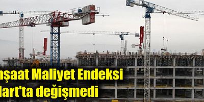 İnşaat Maliyet Endeksi Mart'ta değişmedi