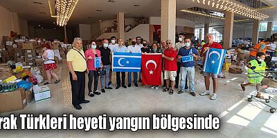 Irak Türkleri heyeti yangın bölgesinde