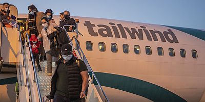 İranlı yolcuları Alanya'ya taşıyacak Tailwind Havayolları yeniden GZP-Alanya Havalimanı'nda...