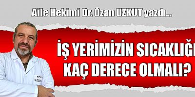 İŞ YERİMİZİN SICAKLIĞI KAÇ DERECE OLMALI?