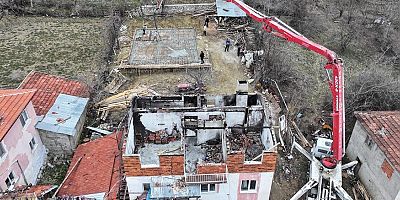 Isparta Belediyesi’nden evi yanan aileye yardım eli