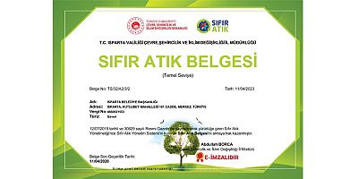 Isparta Belediyesi Sıfır Atık Belgesi alarak bir ilki gerçekleştirdi