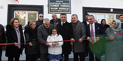 Isparta Gazeteciler Cemiyeti Soner Toros Basın Merkezi törenle açıldı