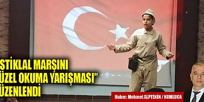 İstiklal Marşı'nı Güzel Okuma Yarışması düzenlendi