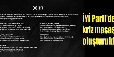 İYİ Parti’de kriz masası oluşturuldu