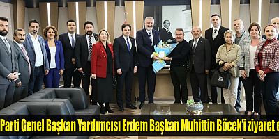 İYİ Parti Genel Başkan Yardımcısı Erdem Başkan Muhittin Böcek’i ziyaret etti
