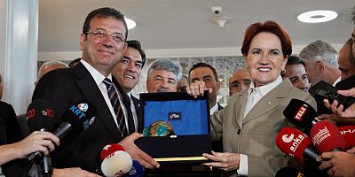 İyi Parti Genel Başkanı Akşener'den İmamoğlu'na ziyaret
