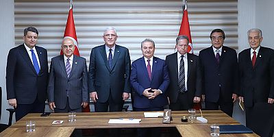 İYİ Parti Genel Başkanı Dervişoğlu'ndan ATA Parti'ye ziyaret