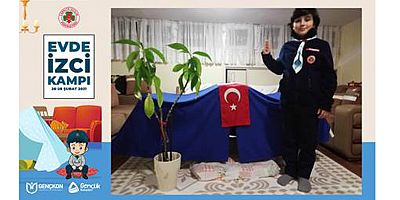 İzciler kamp özlemini evlerinde giderdi