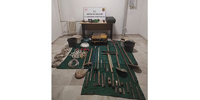 İzin kazı yapan kişiler yakalandı