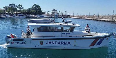 Jandarma Asayiş Botu Side Açıklarında Görev Başında