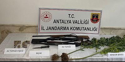 Jandarma'dan Finike'de uyuşturucu operasyonu