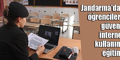 Jandarma'dan öğrencilere güvenli internet kullanımı eğitimi