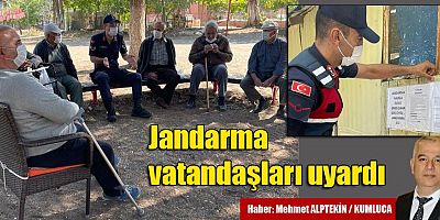 Jandarma vatandaşları uyardı