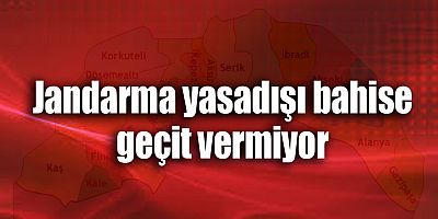 Jandarma yasadışı bahise geçit vermiyor