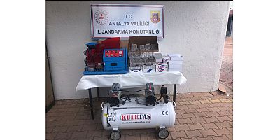 Jandarmadan kaçak sigara operasyonu