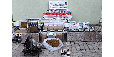 Jandarmadan Kumluca'da kaçak tütün operasyonu