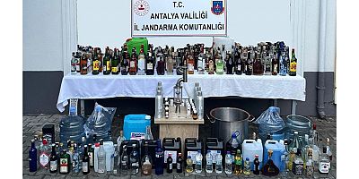 Jandarmadan sahte alkol üretimine operasyon