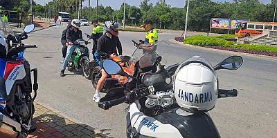 Jandarmadan şok motosiklet denetimleri