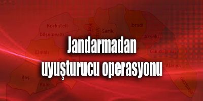 Jandarmadan uyuşturucu operasyonu