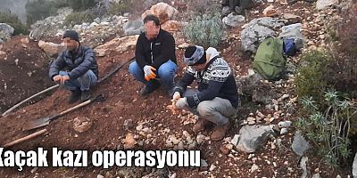 Kaçak kazı operasyonu
