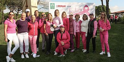 Kadın golfçüler “Ladies Meme Sağlığı Golf Turnuvası 2021’’ ile farkındalık yaratmak amacıyla sahadaydı