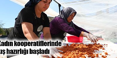 Kadın kooperatiflerinde kış hazırlığı başladı