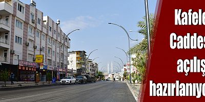 Kafeler Caddesi açılışa hazırlanıyor