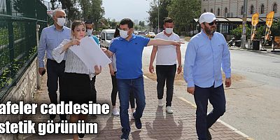 Kafeler caddesine estetik görünüm