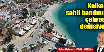 Kalkan Sahil Bandı Projesi çalışmalarında sona doğru...