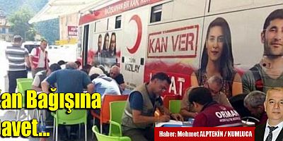 Kan stoklarını yeniden doldurmak için bağış alınacak