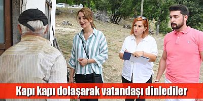 Kapı kapı dolaşarak vatandaşı dinlediler