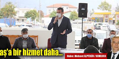 Kaş'a bir hizmet daha…