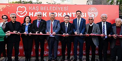 Kaş Belediyesi Halk Lokantası hizmete açıldı