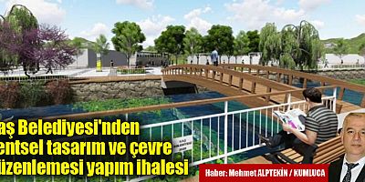 Kaş Belediyesi'nden kentsel tasarım ve çevre düzenlemesi yapım ihalesi