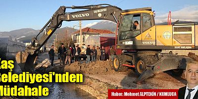Kaş Belediyesi'nden Müdahale