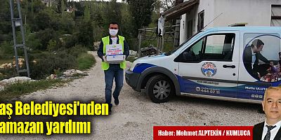 Kaş Belediyesi'nden Ramazan yardımı