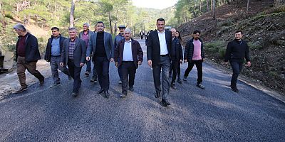 Kaş Belediyesinden Dirgenler-Ortabağ-Gürsu yoluna sıcak asfalt