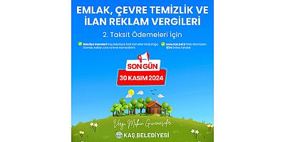 Kaş Belediyesinden “vergi ödemesi” açıklaması