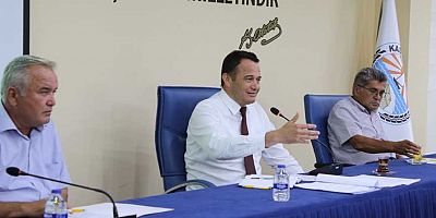 Kaş Belediyesinin eylül ayı meclis toplantısı yapıldı