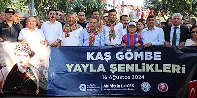 Kaş Gömbe’de Yayla Şenliği yapıldı