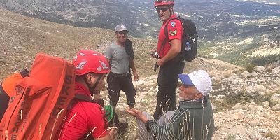 Kaş ilçesinde kaybolan şahıs Jandarma ekiplerince bulundu