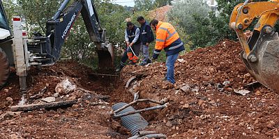 Kaş Kalkan’da alt yapı çalışması