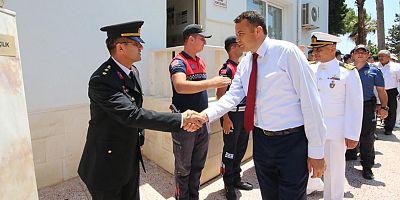 Kaş protokolü bayramlaştı