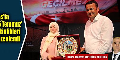 Kaş'ta '15 Temmuz' etkinlikleri düzenlendi
