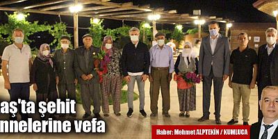Kaş’ta, Anneler Günü’nde şehit anneleri unutulmadı