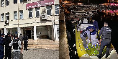 Kaş'ta düzensiz göçmen kaçakçılığı operasyonu