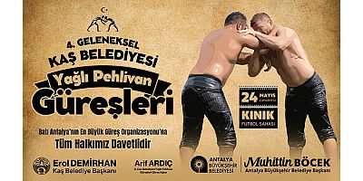 Kaş’ta geleneksel yağlı pehlivan güreşleri heyecanı