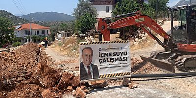 Kaş’ta içme suyu çalışmaları devam ediyor