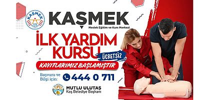 Kaş’ta ilk yardım